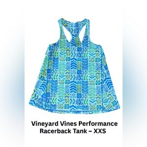 Vineyard Vines Tropical Print Racerback Tank. Size XXS.